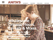 Tablet Screenshot of anitasorganic.com